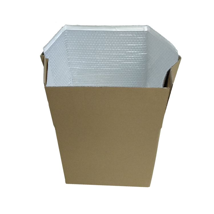 Cold Shipping Packaging Aluminum Bubble Box Liner